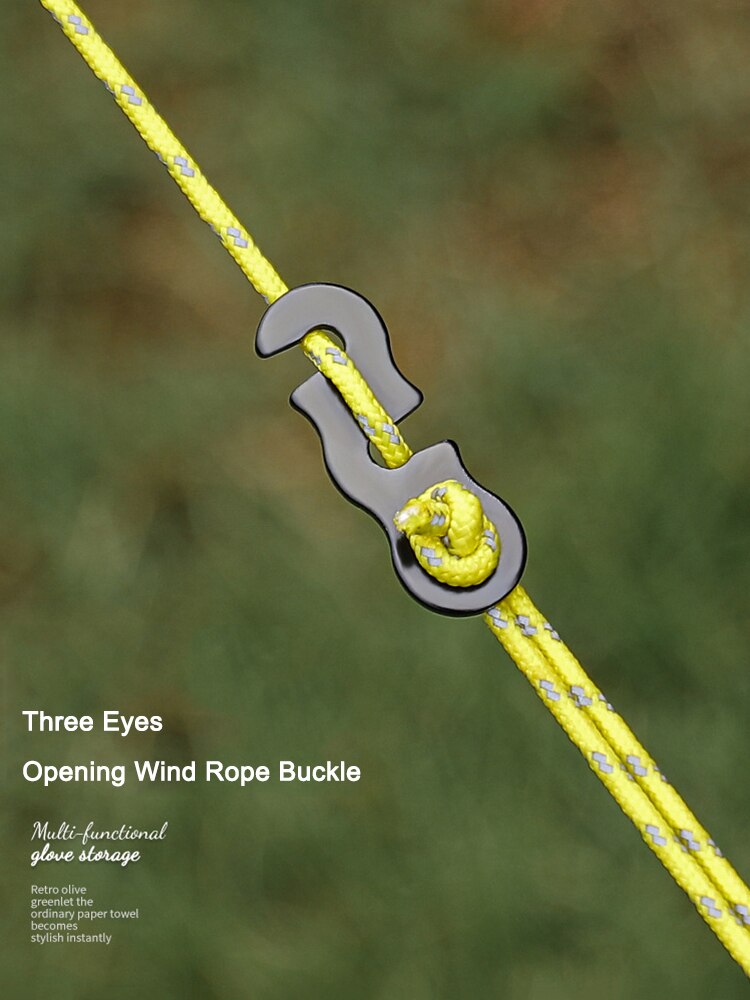 Cheap Goat Tents 10pcs Adjustable Camping Tent Cord Rope Buckle S Type Tensioners Fastener Outdoor Canopy Adjustable Length Fixing Ring Tent Accessories 